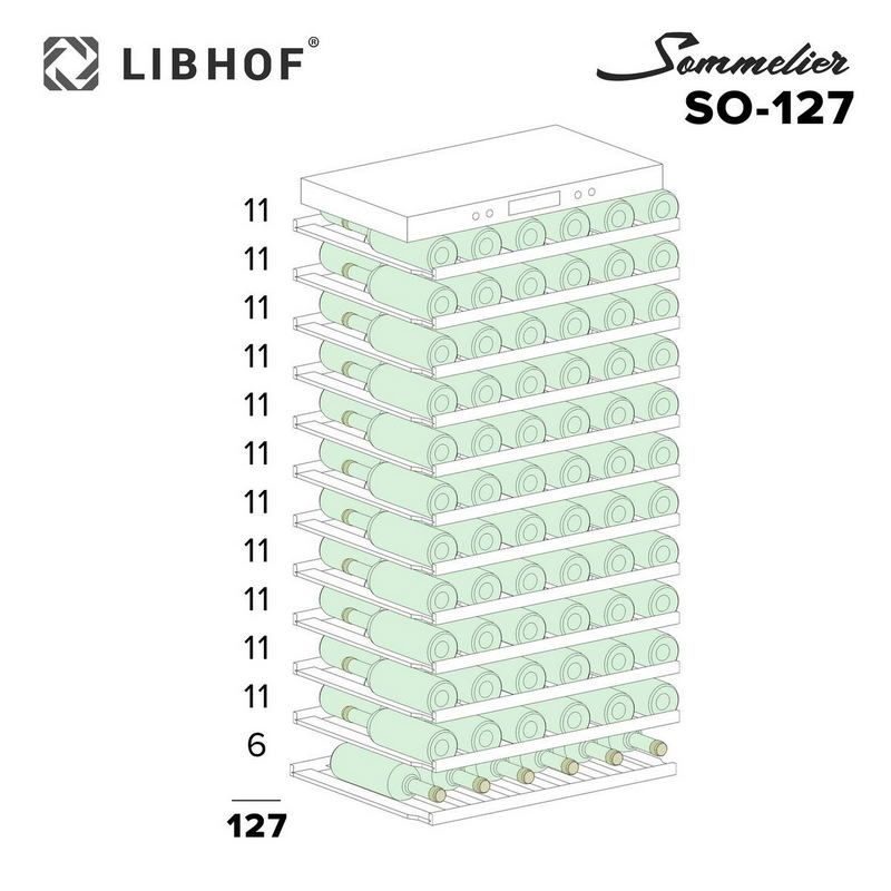 Фото Шкаф винный Libhof SO-127 silver — арт. libso127s 14