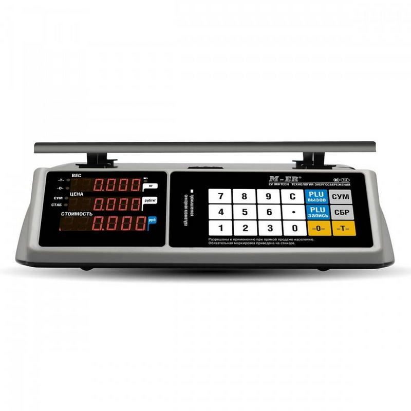 Фото Весы торговые MERTECH M-ER 328 AC-15.2 "TOUCH-M" LED RS232 и USB 2