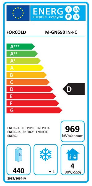 Фото Шкаф холодильный FORCOLD среднетемпературный — арт. M-GN650TN-FC 1