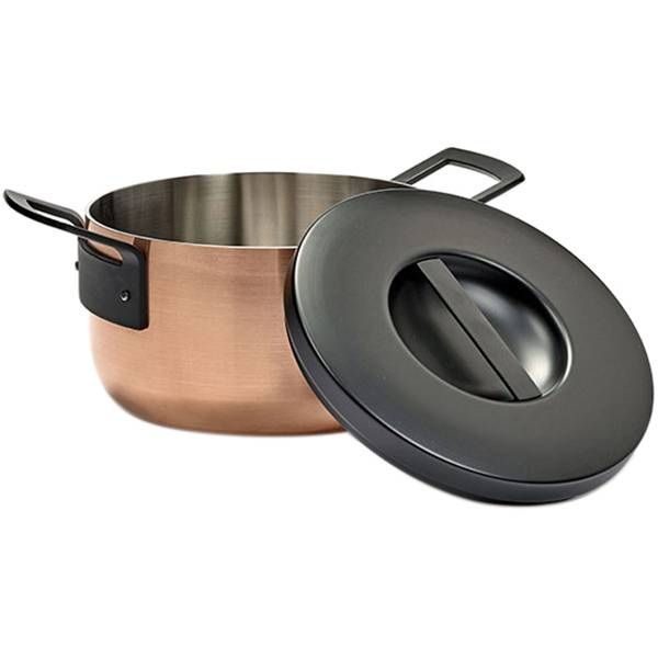 Фото Кастрюля Serax Base Cookware 6 л, D250 мм, H155 мм с крышкой цвет медный черный — арт. B2719004C 1