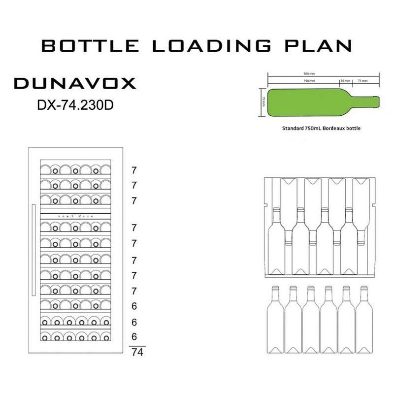 Фото Шкаф винный Dunavox DX-74.230DW 3