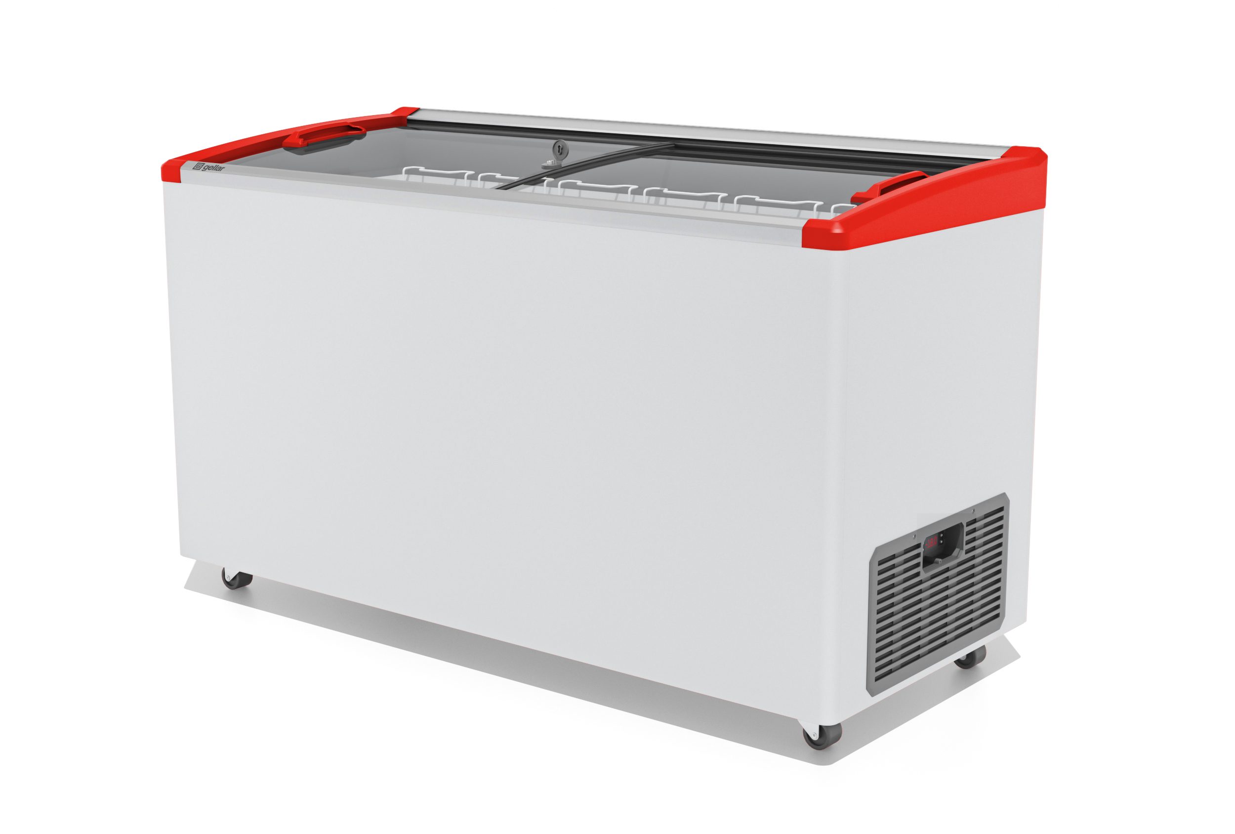 Морозильный ларь Gellar FG 500 E красный V25