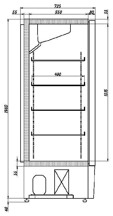 Фото Шкаф холодильный Ариада Рапсодия R700M 5