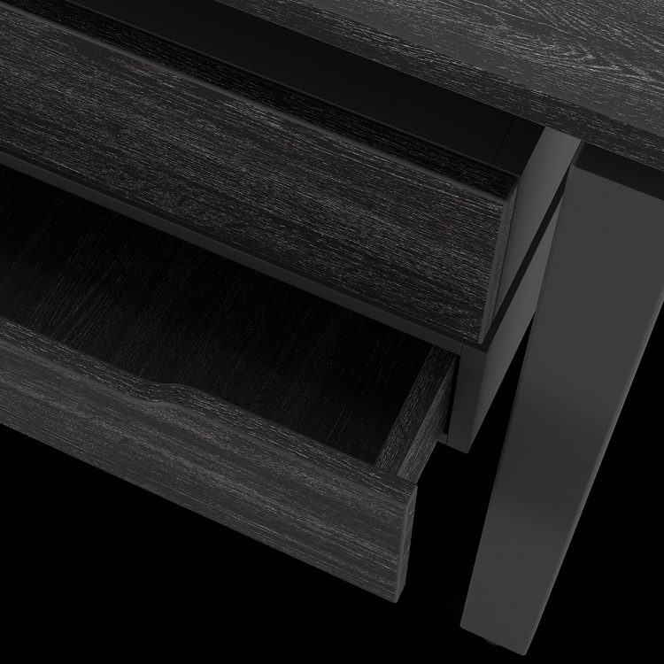 Фото Стол офисный КОБОР P-160/70 black/wood 5