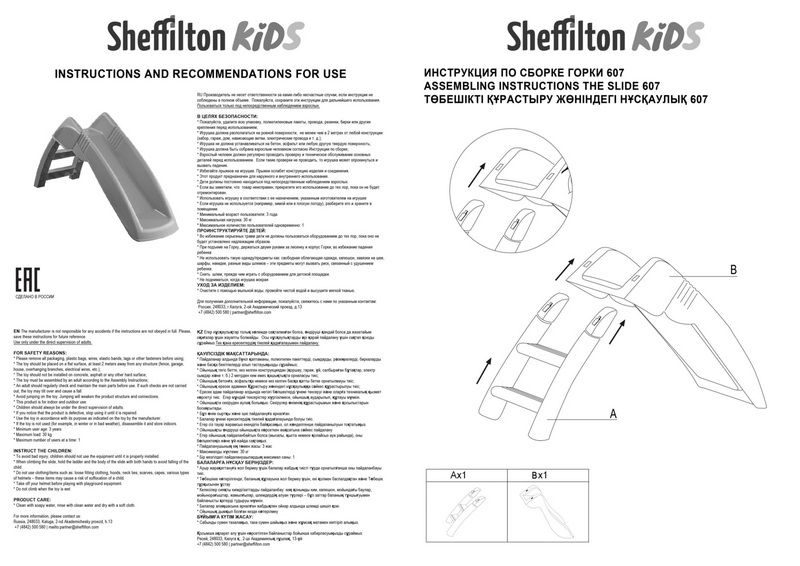 Фото Игровая горка Sheffilton KIDS 608 красный / желтый 5