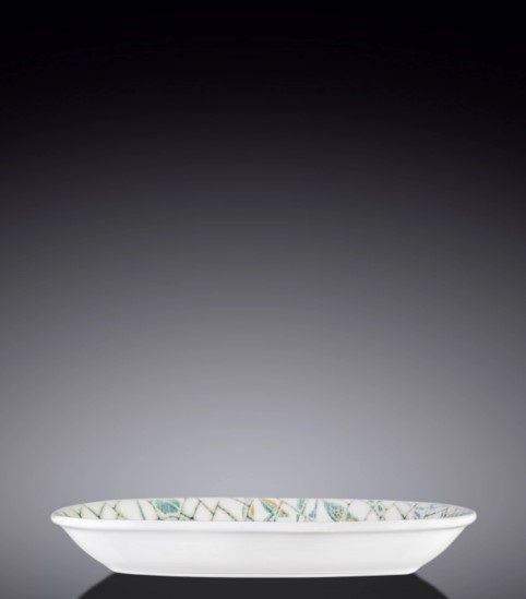 Фото Тарелка Wilmax Olive Green 100 мл, L 160 мм, B 90 мм, H 24 мм — арт. WL-671541/A 1