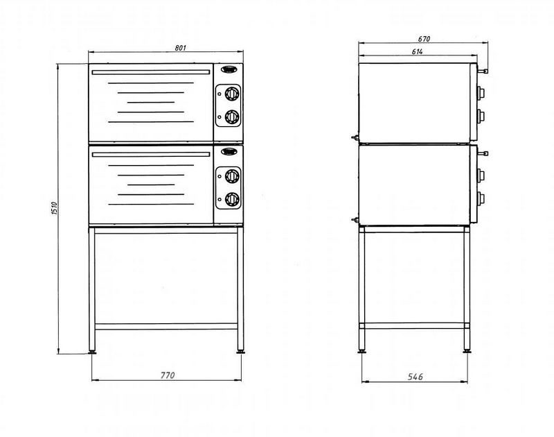 Фото Шкаф жарочный электрический GRILL MASTER шжэ/2 (22302) 1