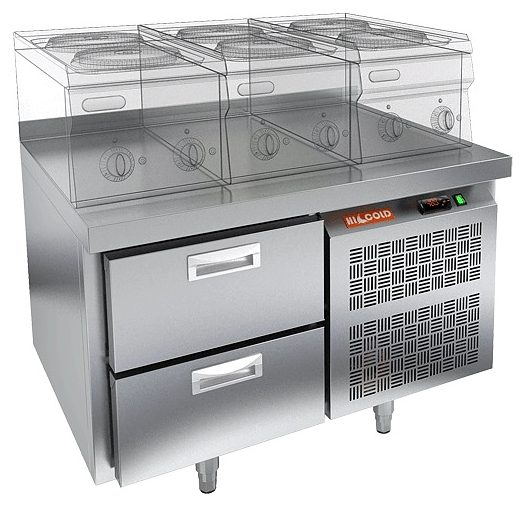 Стол морозильный HICOLD GN 2/BT LT (R290)