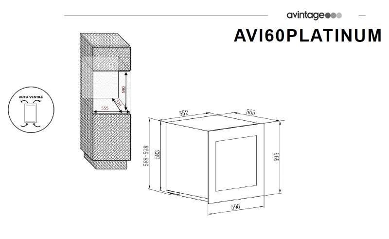 Фото Шкаф винный Climadiff Avintage — арт. AVI60PLATINUM 6