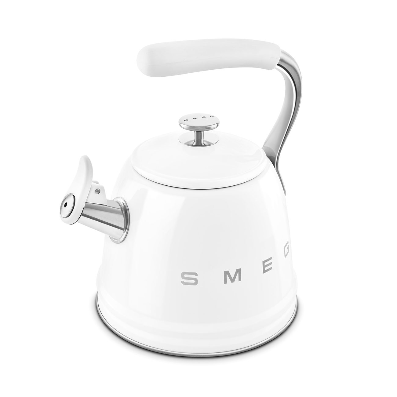 Фото Чайник наплитный SMEG со свистком — арт. CKLW2001WH 1