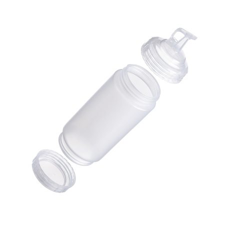 Фото Емкость для соуса Gastroplast 500 мл, D 70 мм, H 200 мм, 2 крышки прозрачная артикул 79685 1