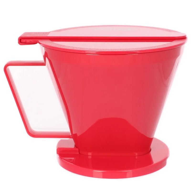 Фото Воронка иммерсионная Tiamo SMART2COFFEE (HG5569R) по системе Клевер, пластик, красная 2