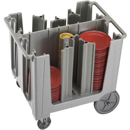 Тележка для тарелок Cambro регулируемая, серая