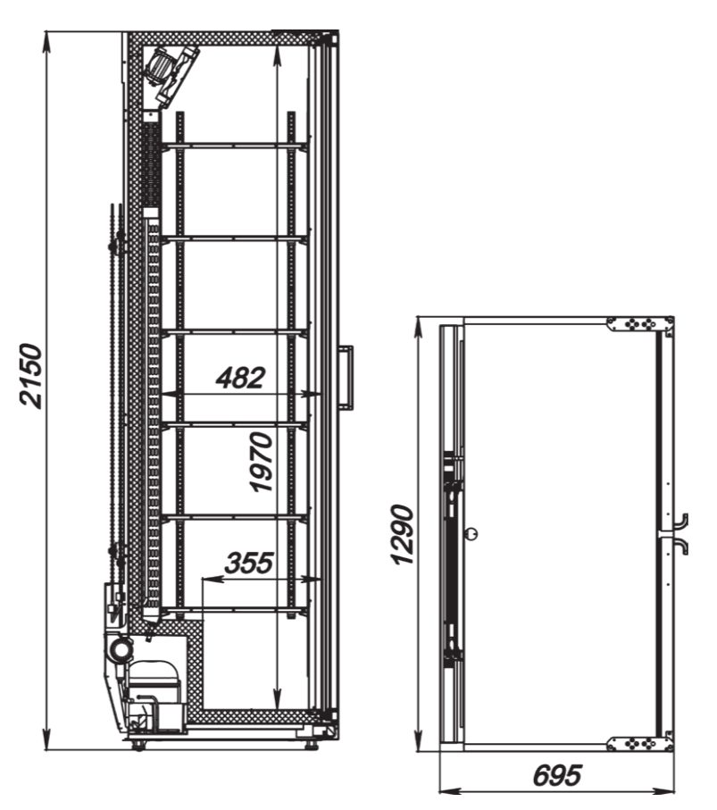 Фото Шкаф холодильный АРКТО Flex 1217-Eco 1