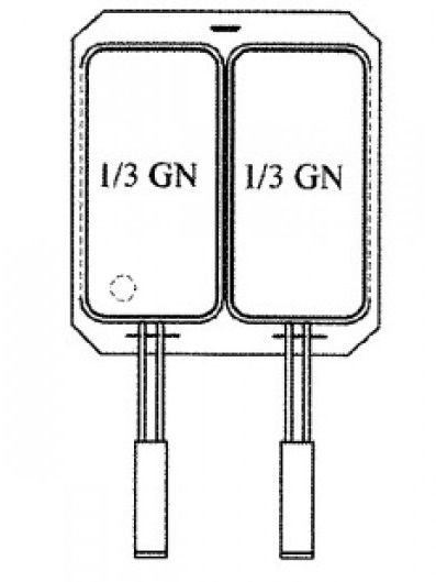 Комплект из 2 корзин VEROTERM GN 1/3