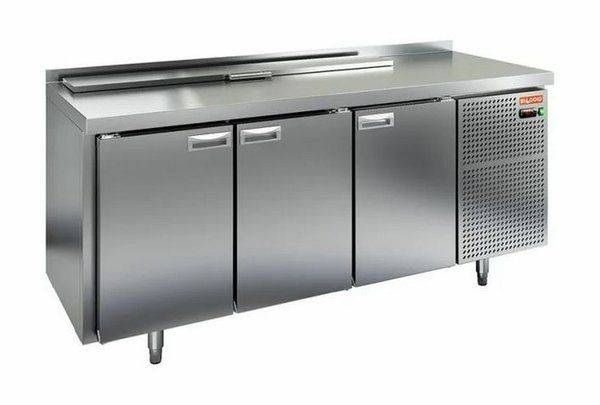 Фото Стол для салатов HICOLD SL1-111GN (1/3) с крышкой 1