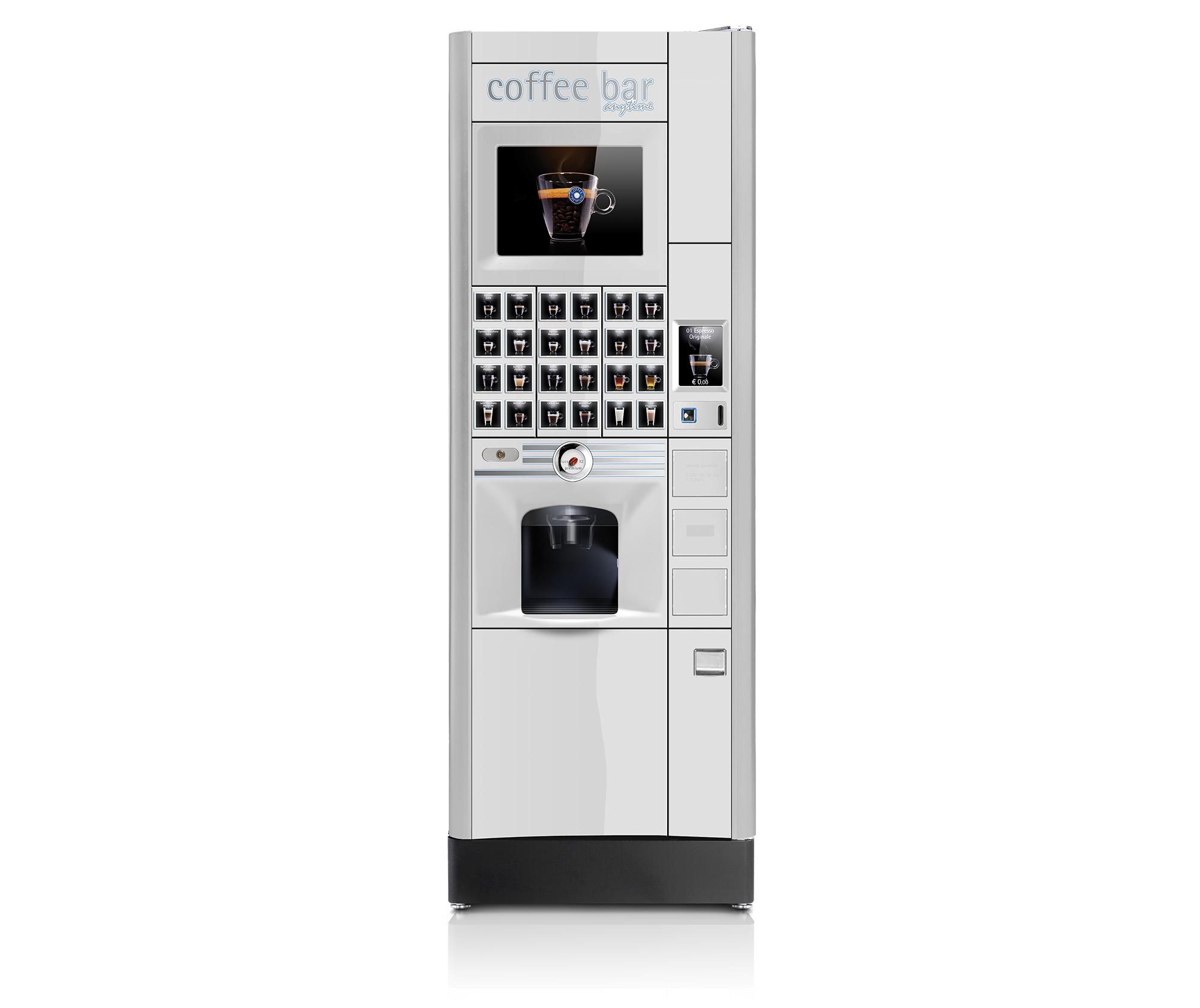 Фото Аппарат вендинговый для горячих напитков Rheavendors Luce X2 premium I8 R5 1T white 1
