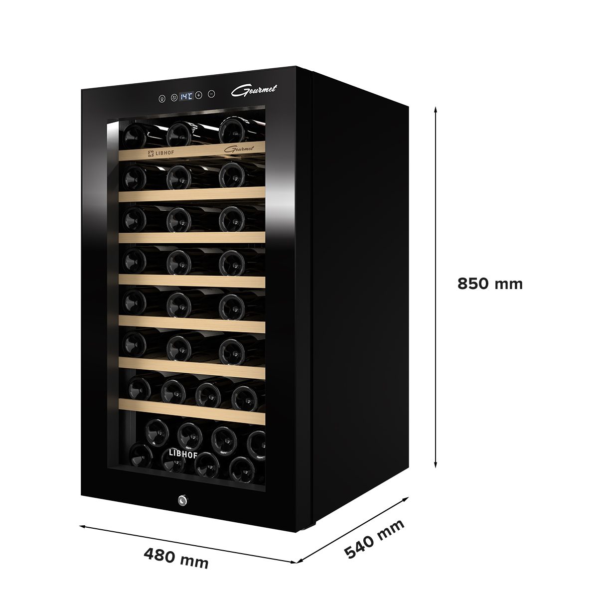 Фото Шкаф винный Libhof GM-56 black — арт. libgm56b 6