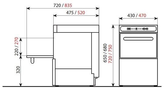 Машина стаканомоечная Kocateq KOMEC-350