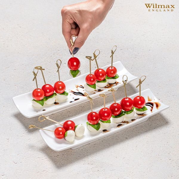 Фото Блюдо Wilmax 280х80 мм, прямоугольное, с закатанным ободком артикул 992626 1