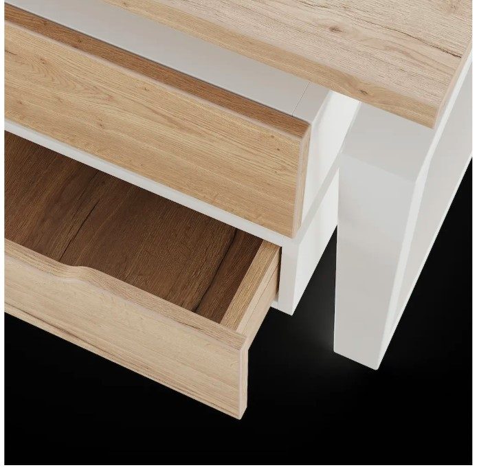 Фото Стол офисный КОБОР TB/2-140/140 white/natural 5