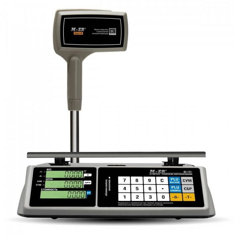 Фото Весы торговые MERTECH M-ER 328 ACPX-15.2 "TOUCH-M" LCD (по 4 в коробке) 1