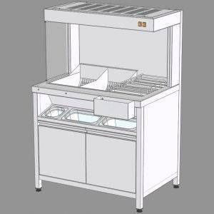 Фото Станция фасовки картофеля фри ROBOLABS STF-080 с подогревом 2