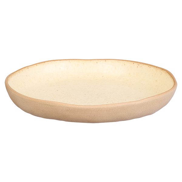 Фото Тарелка Kunstwerk Grasp D 170 мм, H 30 мм, бежевая — арт. 20722/beige 1