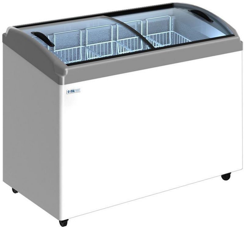 Морозильный ларь ITALFROST CF300C 4 кор серый