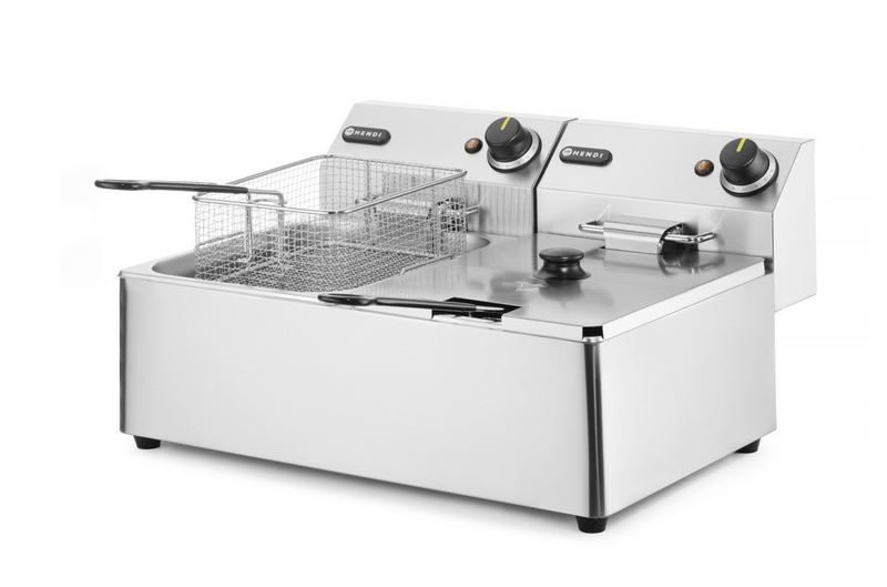 Фото Фритюрница электрическая Hendi Kitchen Line 2x6 л, 12 л 205853 1