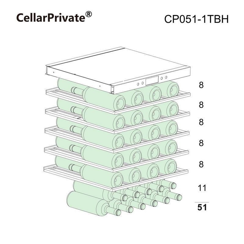 Фото Шкаф винный Cellar Private — арт. CP051-1TBH 14