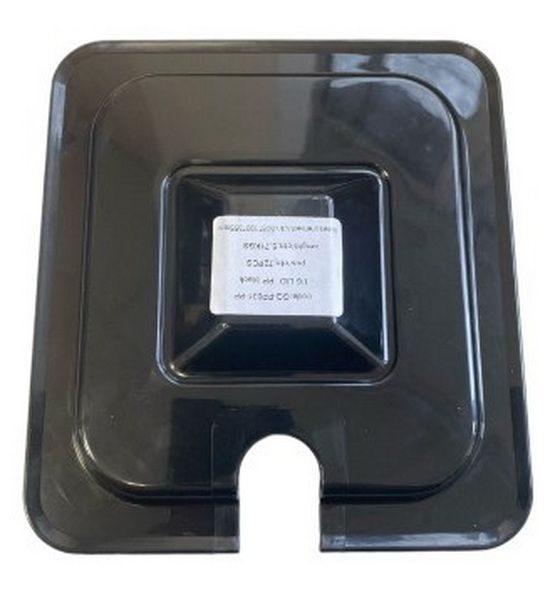 Фото Крышка к гастроемкостям GASTROMIX GN 1/6 полипропилен, черная, с отверствием для ложки — арт. F9270 1