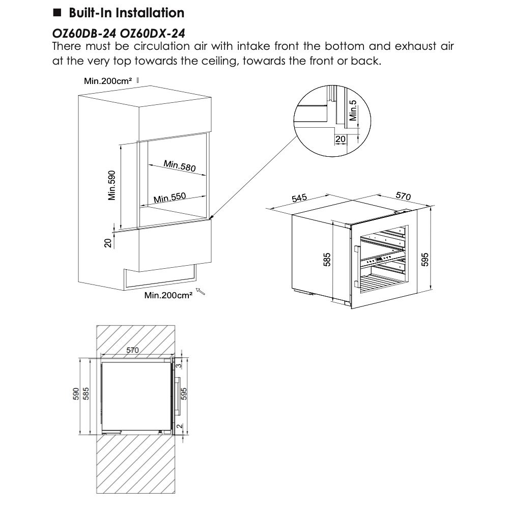 Фото Шкаф винный Temptech — арт. OZ60DX-24 4