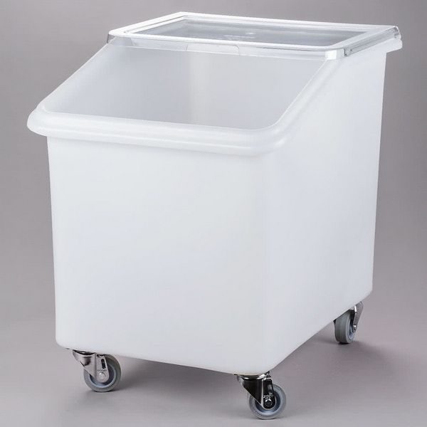 Фото Контейнер для сыпучих продуктов Cambro передвижной белый — арт. IBS37 148 3