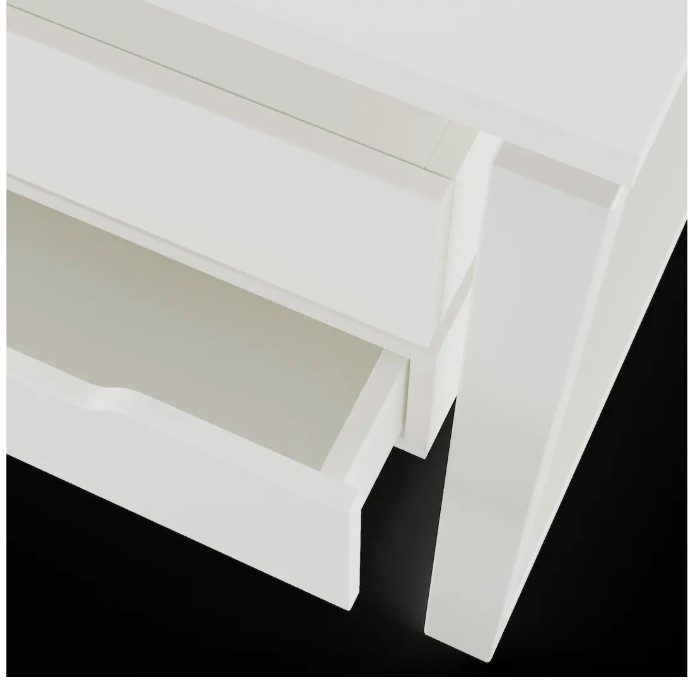 Фото Стол офисный КОБОР O1/2-140/160 white/premium 5