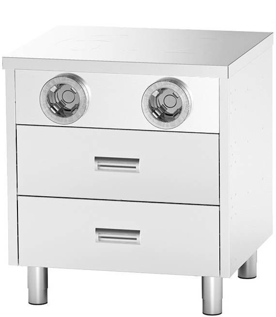 Стол-тумба RESTOINOX СПЯР2Д-7/7-Б с диспенсерами