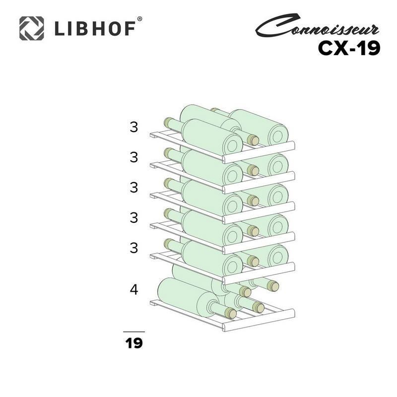 Фото Шкаф винный Libhof CX-19 white — арт. libcx19w 13