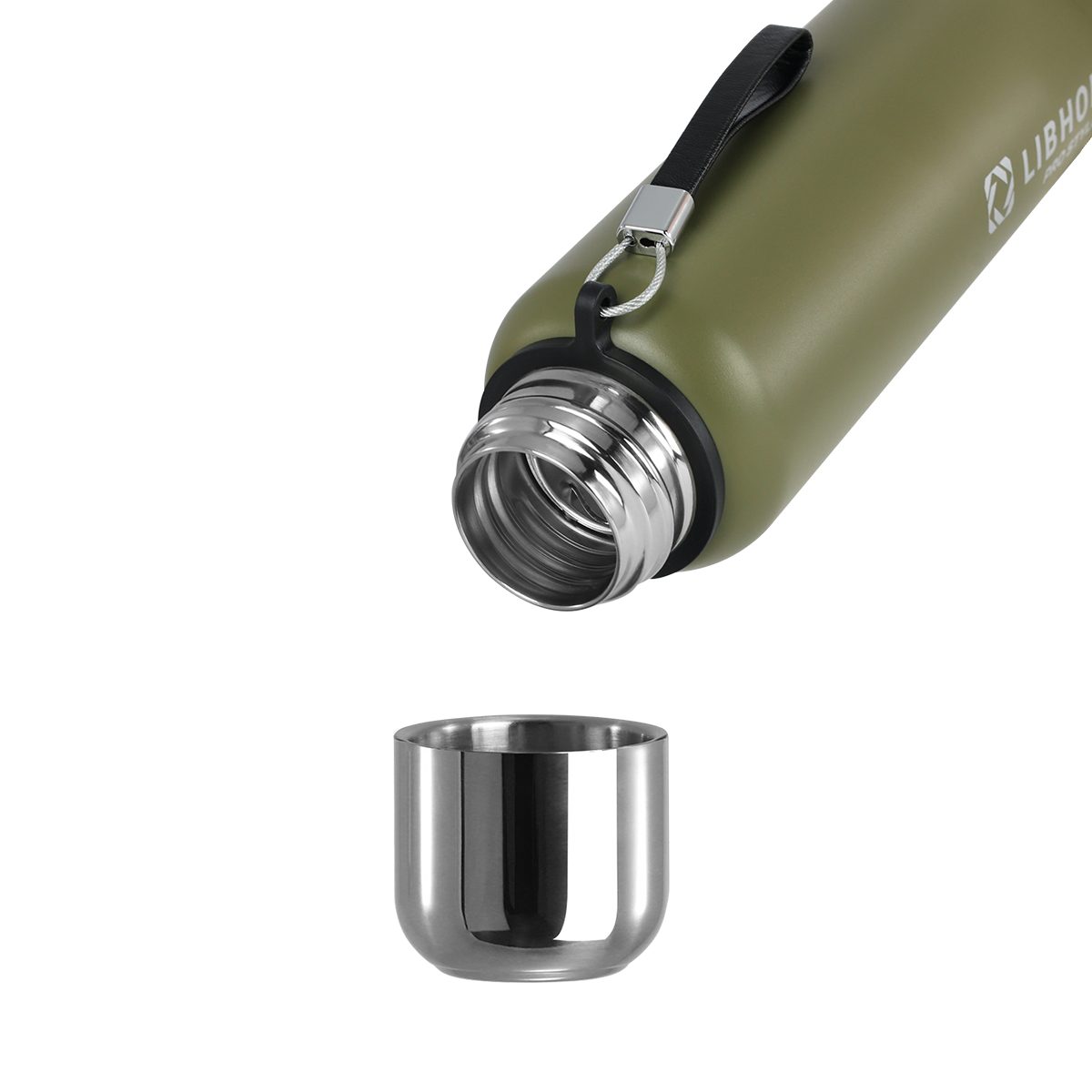 Фото Термос бытовой Libhof TS-800 greenstone 0,8 л — арт. libts800g 6
