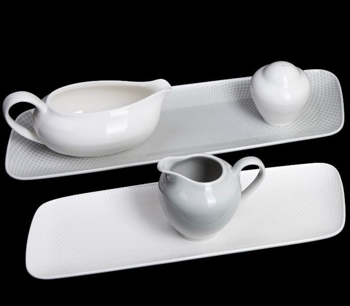 Фото Блюдо Corone Rosenthal L 300 мм, B 100 мм голубое — арт. фк9927 13
