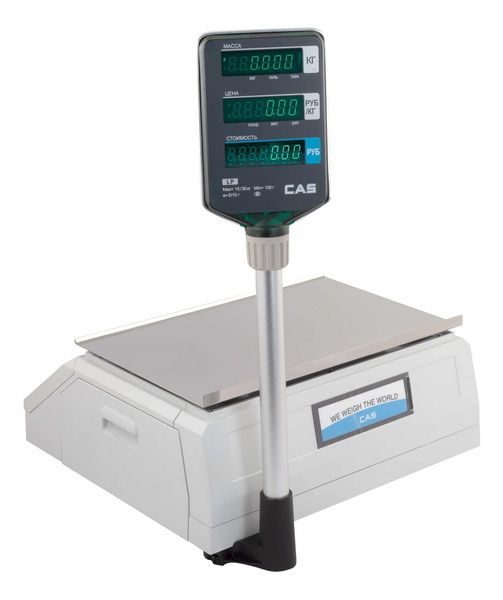Фото Весы торговые с печатью этикеток CAS LP-15R (V 1.6) TCP-IP (Ethernet) — арт. LP-15R (1.6) c TCP/IP 2