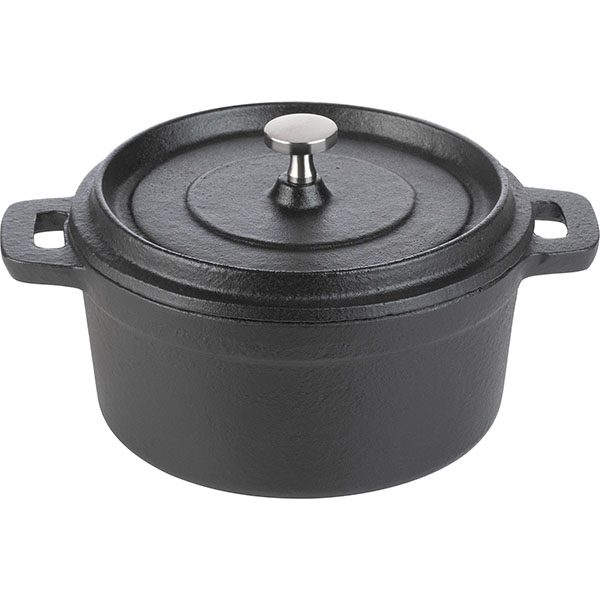 Фото Кастрюля для запекания ProHotel Ember Cast Matt 15410-12B 0,55 л, черный артикул 3051926 1