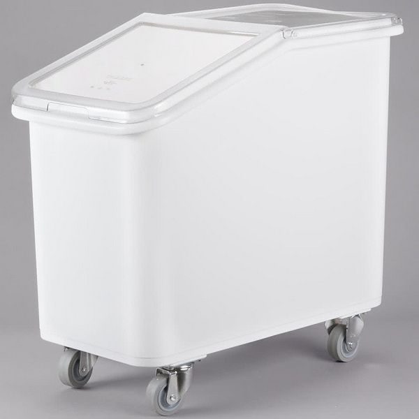 Фото Контейнер для сыпучих продуктов Cambro передвижной белый — арт. IBS27 148 5