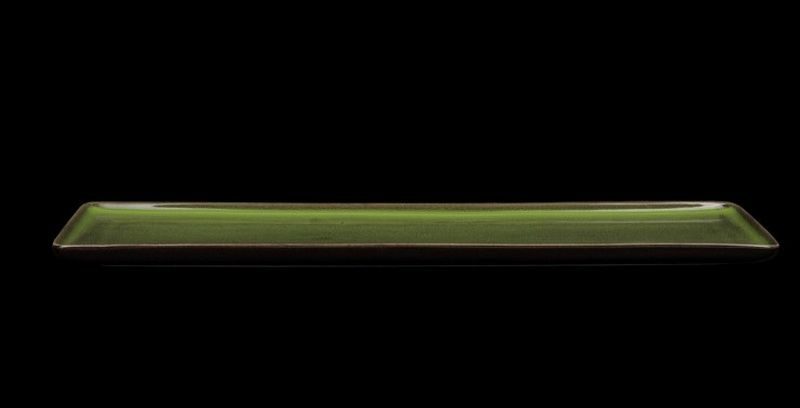 Фото Блюдо Corone Cocorita L 380 мм, B 100 мм, H 16 мм зеленое — арт. фк8887 2