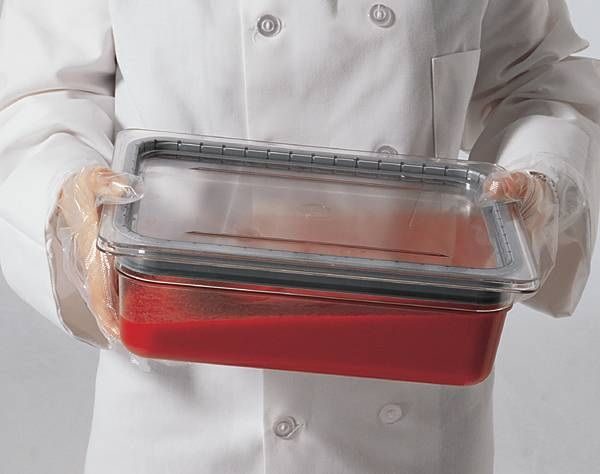 Фото Крышка к гастроемкостям Cambro GN 1/2 поликарбонат, прозрачная, с полиуретановой — арт. 20CWGL 135 2