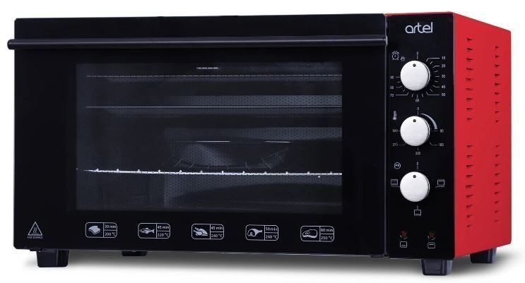 Фото Мини-печь ARTEL ECO черно-красный MEMAK — арт. MD-4218 2