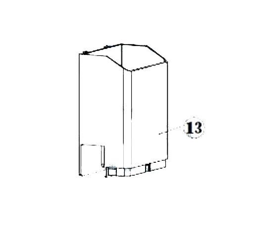 Кожух желоба для кофеварки HURAKAN ME-717-10110