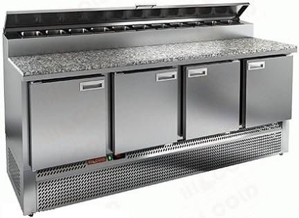 Фото Стол для пиццы HICOLD PZE2-1111/GN (1/6H) (камень) 1