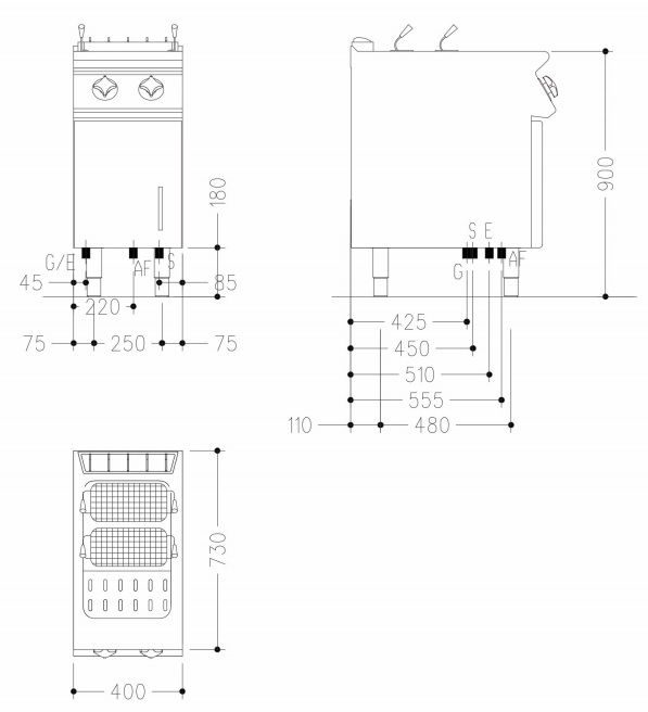 Фото Макароноварка газовая Mareno NPC74G 1