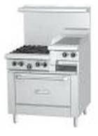 Плита газовая Garland GF36-4G12R + mainback + high