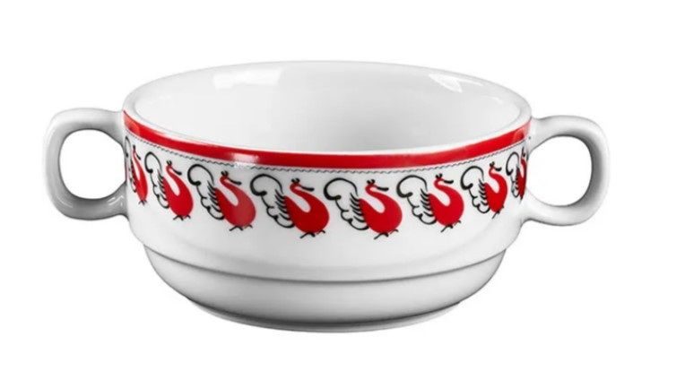 Бульонница Башкирский фарфор ИЧШ 22.250.Д1302:07